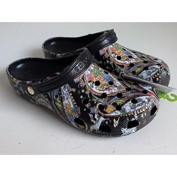 Crocs Classic Harry Potter Vera Bradley Clog Sandals Black Multi Men’s Sz 13 NEW - Picture 6 of 12